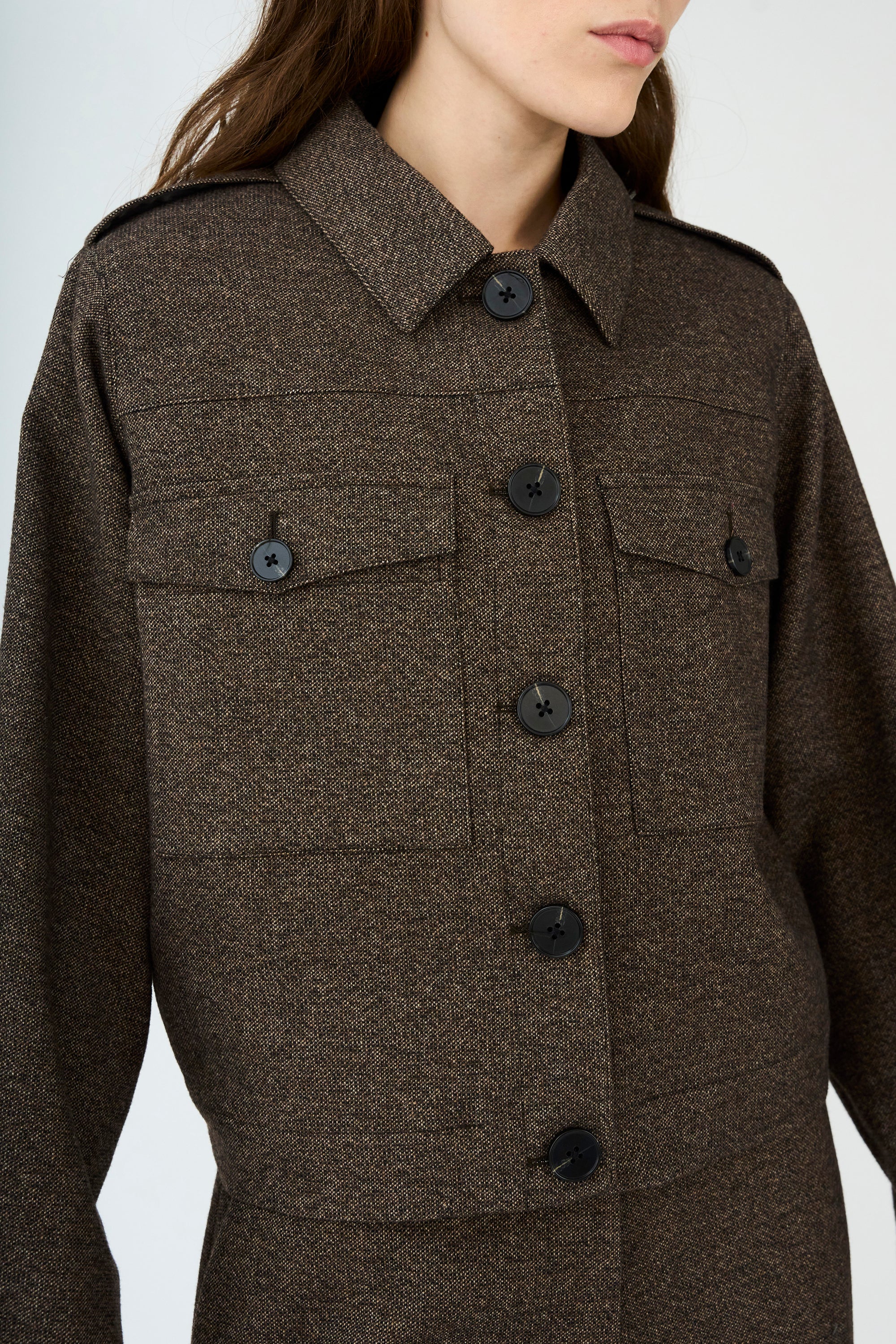 IVY Copenhagen IVY-Tilda Utility Cropped Coat Coats & Jackets 00 Multi Color
