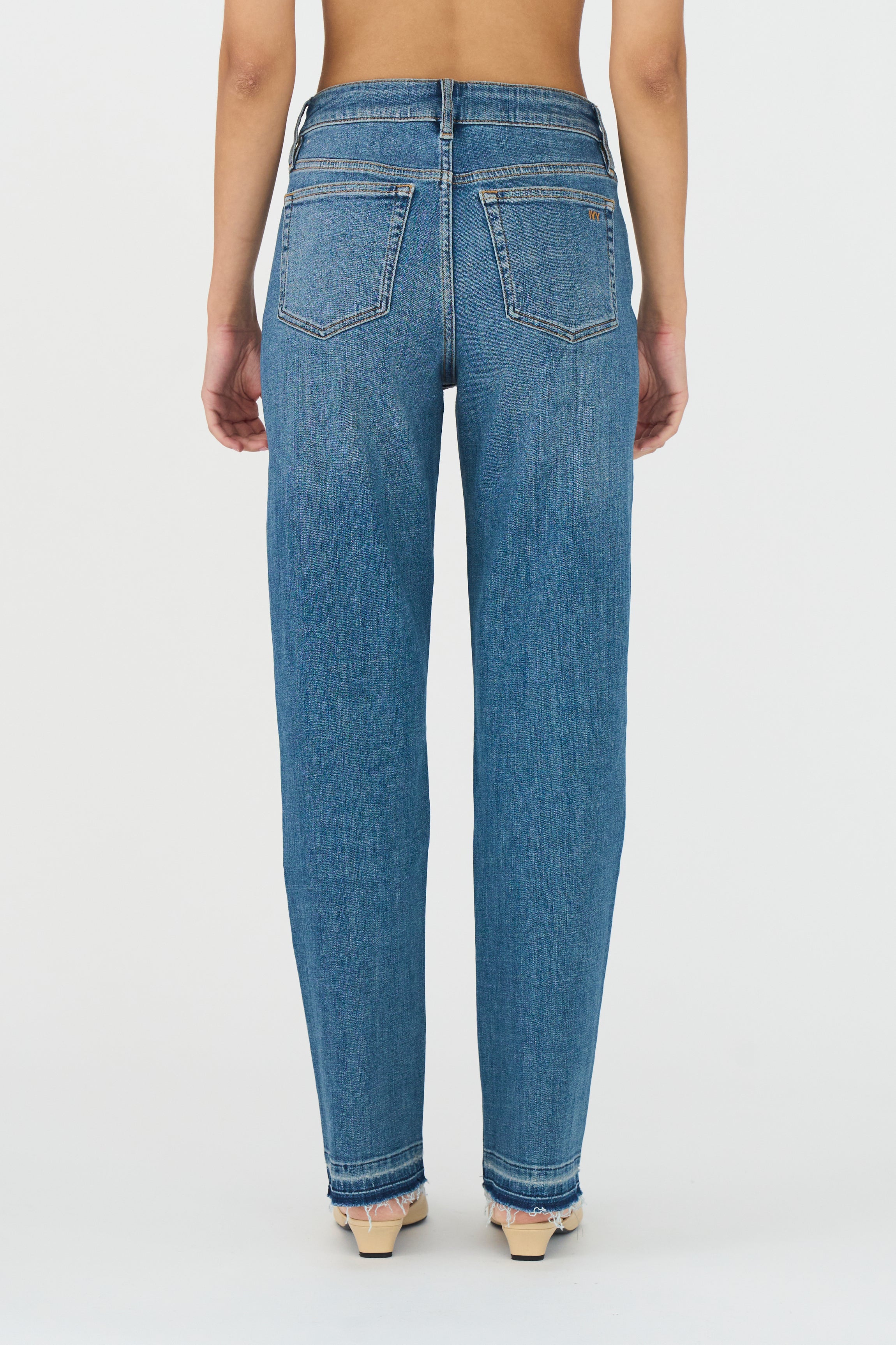 IVY Copenhagen IVY-Tonya Cropped Hem Jeans Wash Greenwich Jeans & Pants 51 Denim Blue