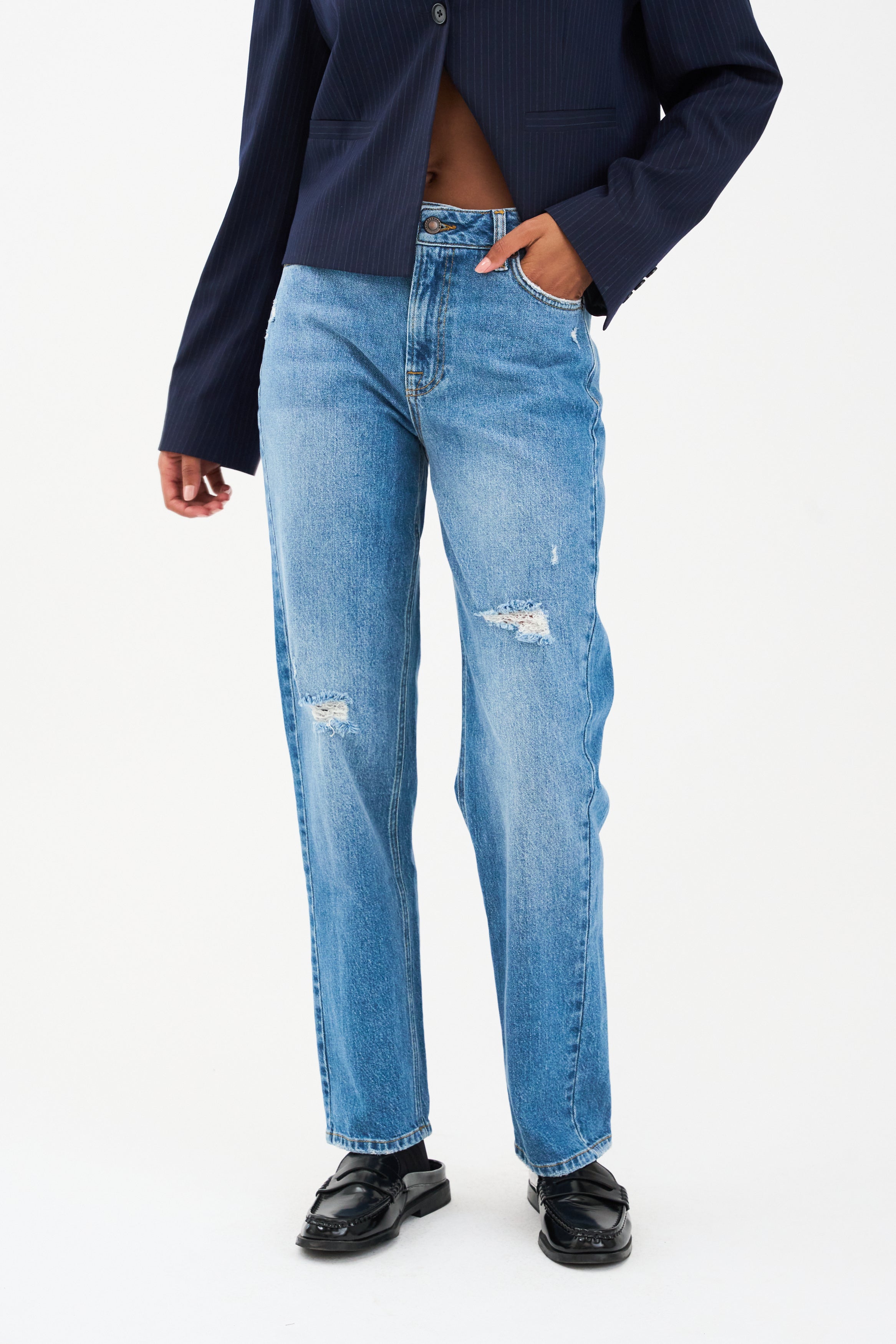 IVY Copenhagen IVY-Tonya Cropped Jeans Wash Harlem Distr. Jeans & Pants 51 Denim Blue