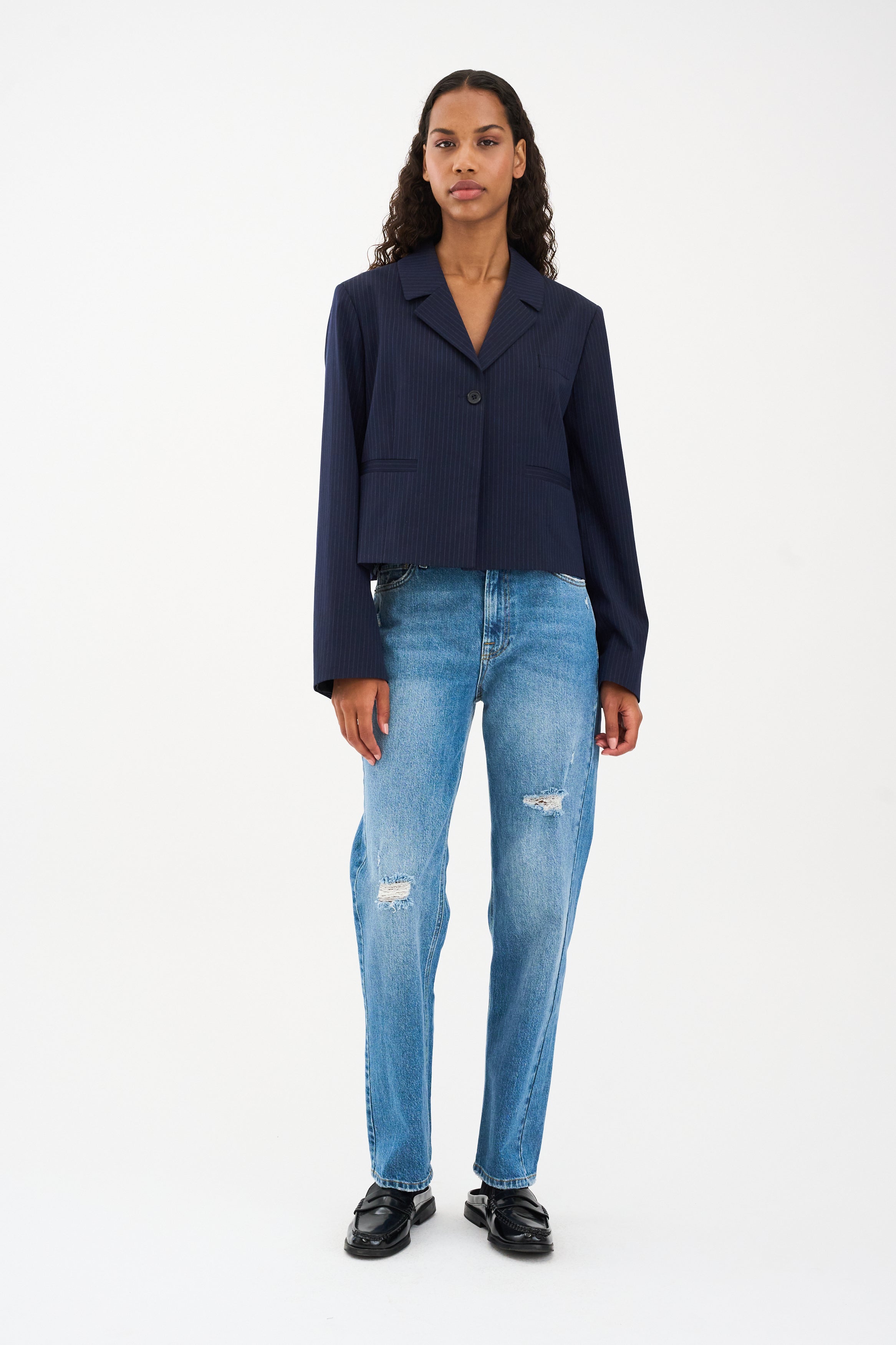 IVY Copenhagen IVY-Tonya Cropped Jeans Wash Harlem Distr. Jeans & Pants 51 Denim Blue