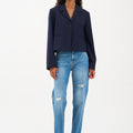 IVY Copenhagen IVY-Tonya Cropped Jeans Wash Harlem Distr. Jeans & Pants 51 Denim Blue