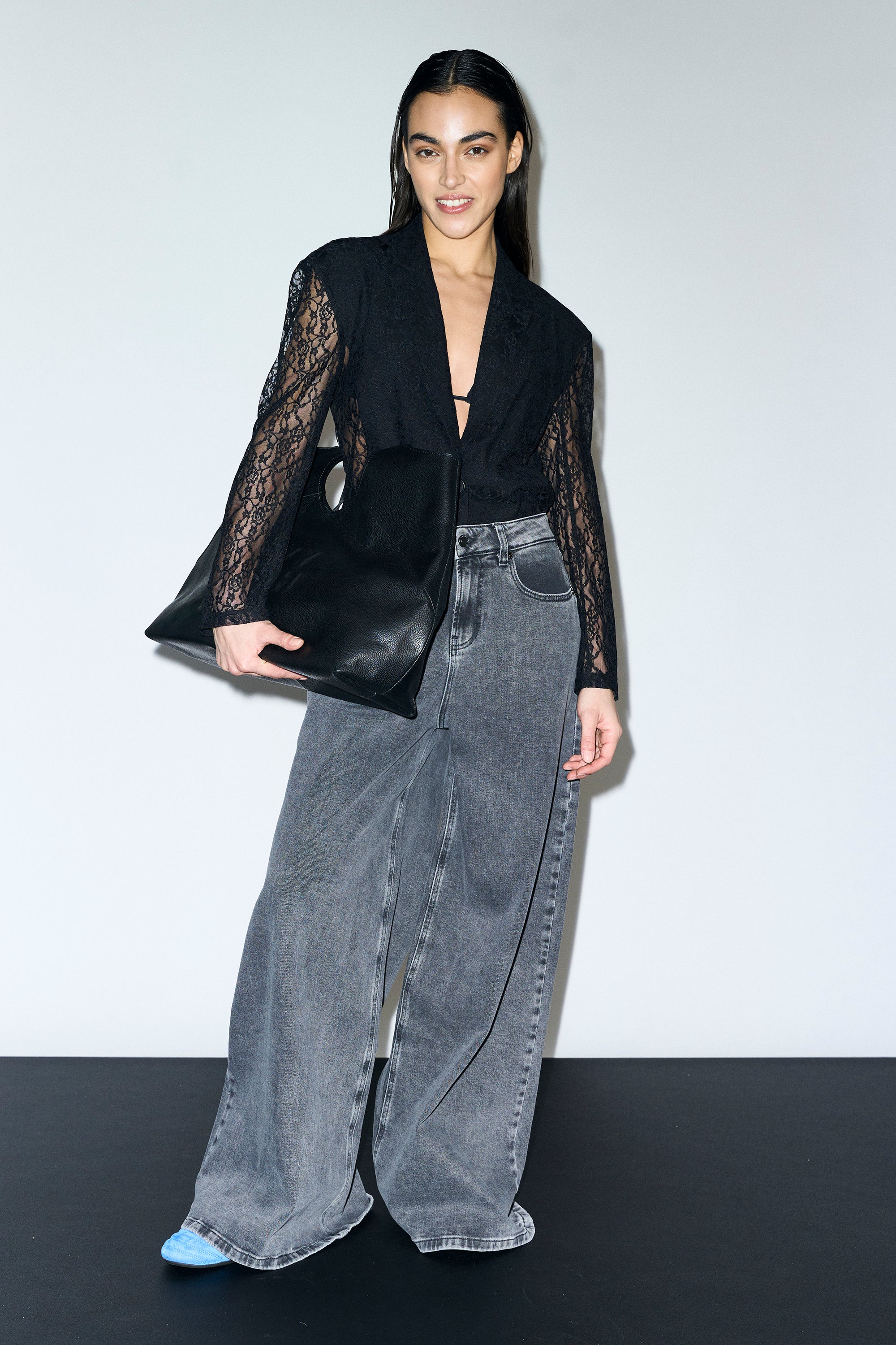 IVY Copenhagen IVY-Tyla Oversize Jeans Wash Faded Grey Cannes Jeans & Pants 8 Grey