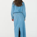 IVY Copenhagen IVY-Uta Diss. Maxi Skirt Wash Mid Blue Skirt 51 Denim Blue