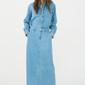 IVY Copenhagen IVY-Uta Diss. Maxi Skirt Wash Mid Blue Skirt 51 Denim Blue