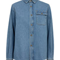 IVY Copenhagen IVY-Uta Distressed L/S Shirt Wash Mid Blue Dresses 51 Denim Blue
