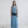 IVY Copenhagen IVY-Uta Distressed Maxi Dress Wash Mid Blue Dresses 51 Denim Blue