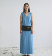 IVY Copenhagen IVY-Uta Distressed Maxi Dress Wash Mid Blue Dresses 51 Denim Blue