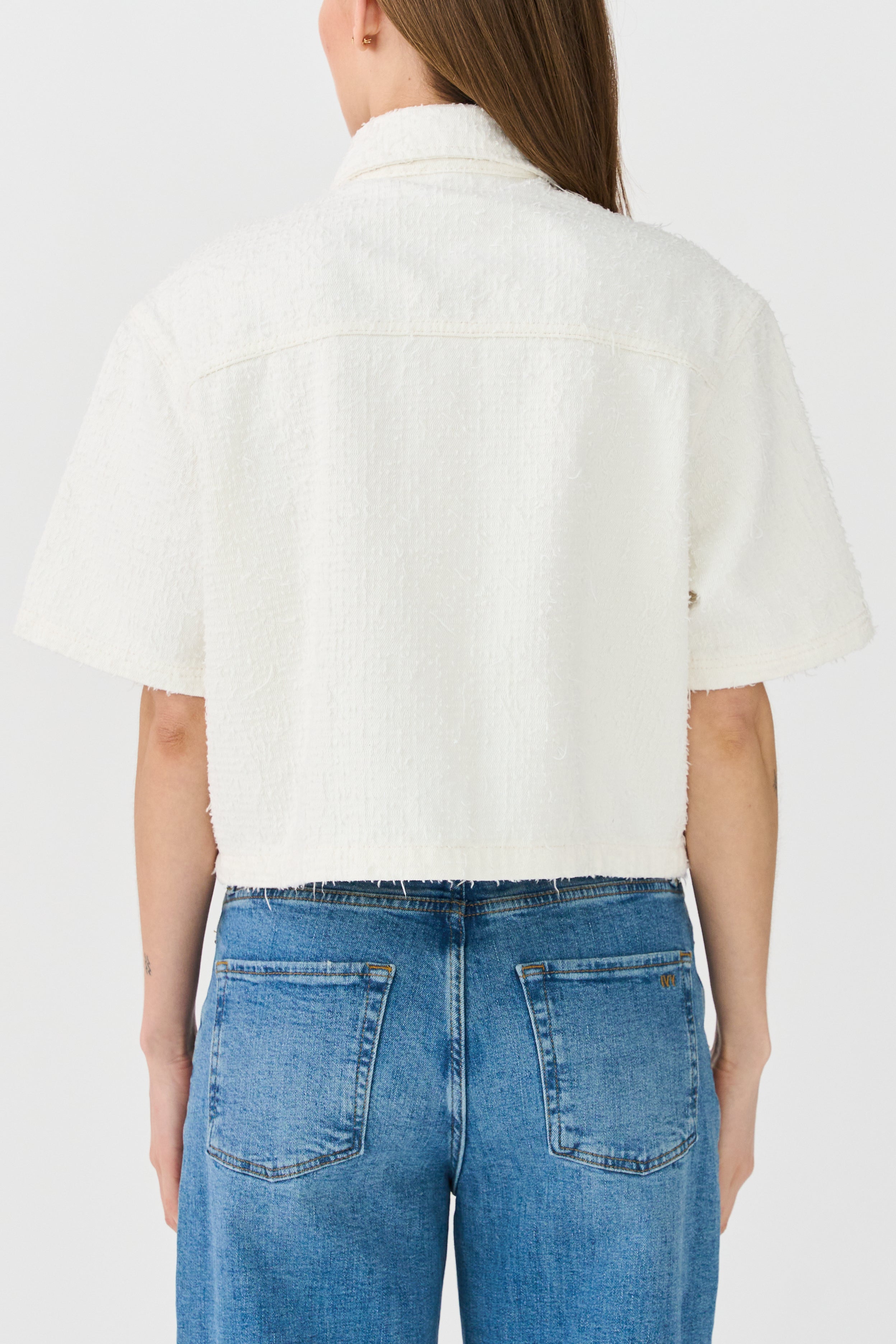 IVY Copenhagen IVY-Uta Oversize SS Shirt White Punch Needle Shirts & Blouses 01 White