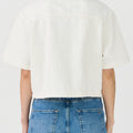 IVY Copenhagen IVY-Uta Oversize SS Shirt White Punch Needle Shirts & Blouses 01 White