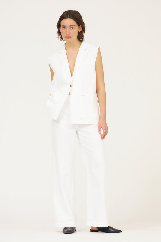 IVY Copenhagen IVY-Augusta Boxy Blazer Vest Coats & Jackets 01 White