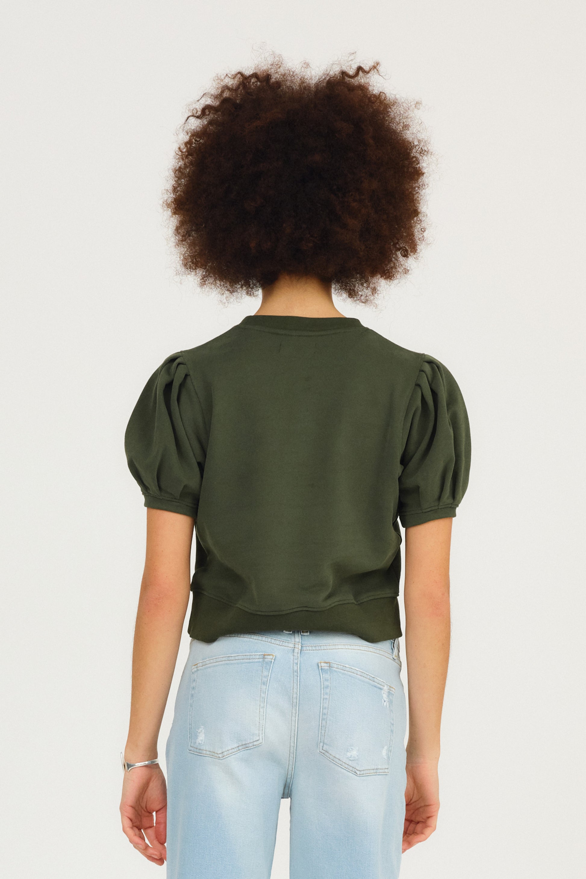 IVY Copenhagen IVY-Loopy SS Puff Sweat Tops & T-shirts 61 Army